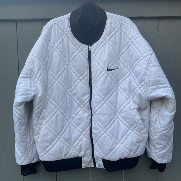 Vintage 90’s big Swoosh Quilted Reversible Jacket - Picture 9 of 16